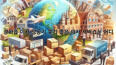 강화읍 이사 성공기🍀 후기 좋은 이사 서비스는 어디?